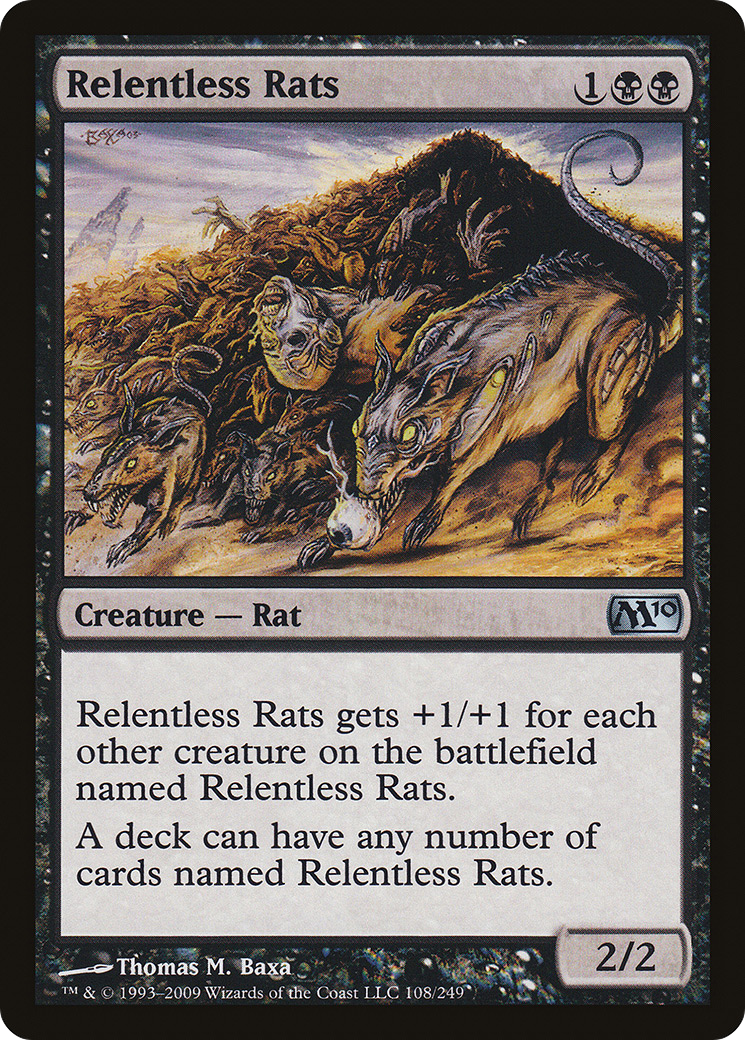 Relentless Rats [Magic 2010] Foil