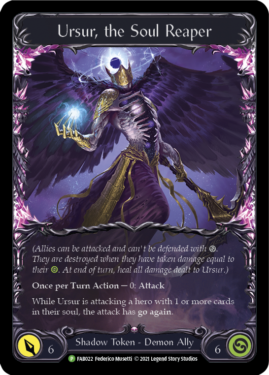 Ursur, the Soul Reaper [FAB022] (Promo)  Cold Foil | Silver Goblin