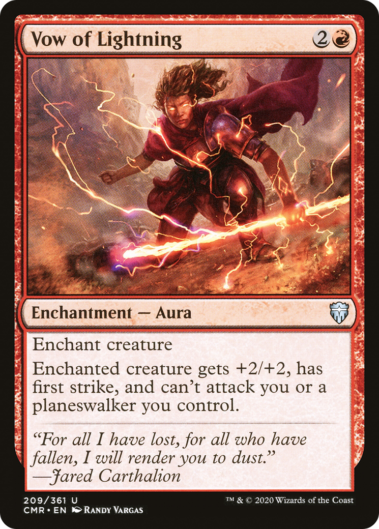 Vow of Lightning [Commander Legends] Foil