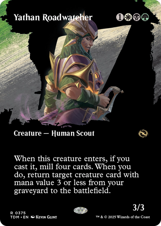 Yathan Roadwatcher (Borderless) Foil (375) - Tarkir: Dragonstorm