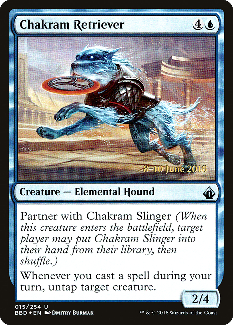 Chakram Retriever (Prerelease) [Battlebond Promos] | Silver Goblin