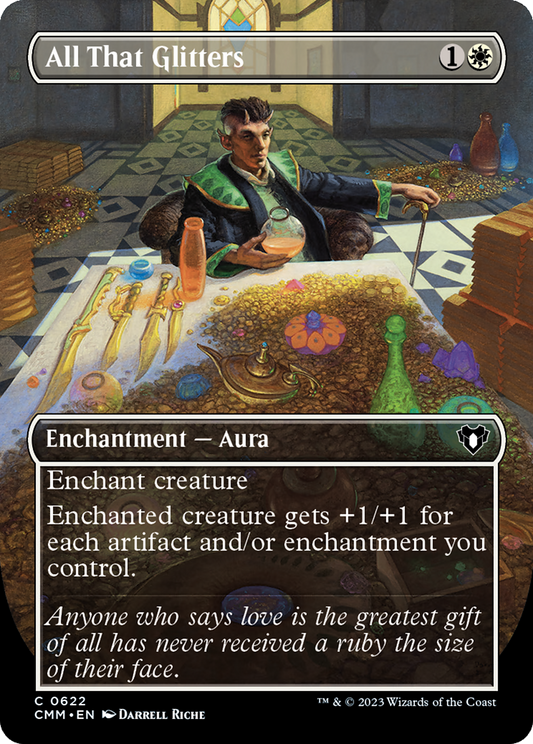 All That Glitters (Borderless Alternate Art) [Commander Masters] Foil