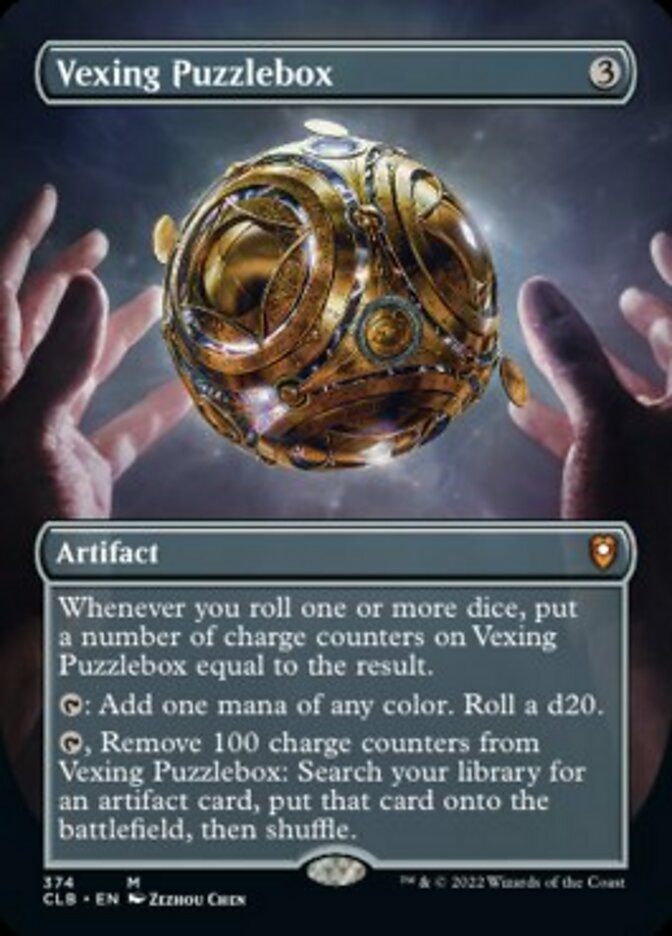 Vexing Puzzlebox (Borderless Alternate Art) [Commander Legends: Battle for Baldur's Gate] | Silver Goblin