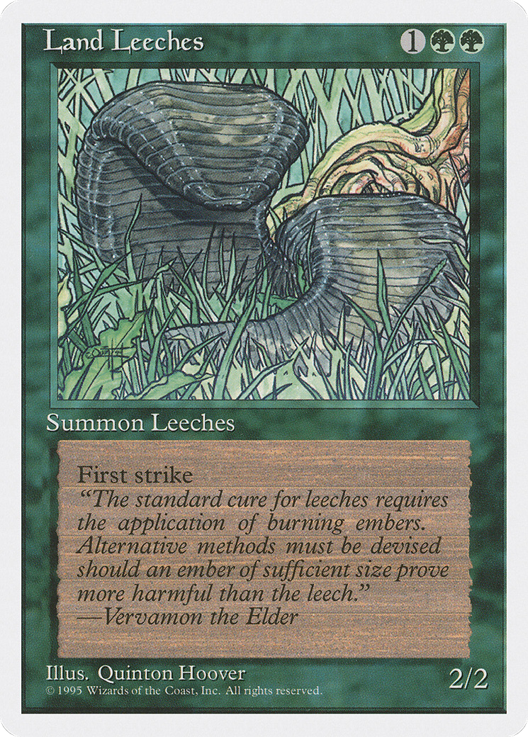 Land Leeches [Fourth Edition] | Silver Goblin