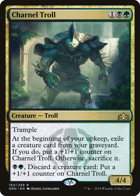 Charnel Troll [Guilds of Ravnica] Foil