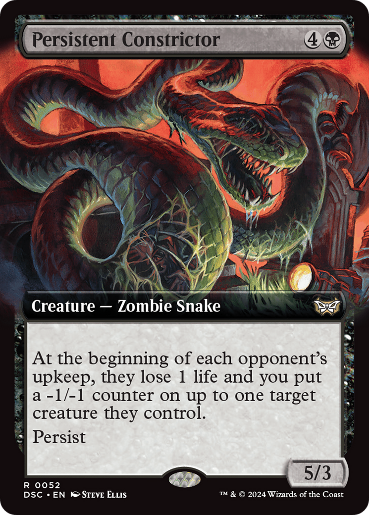 Persistent Constrictor (Extended Art) [Duskmourn: House of Horror Commander] | Silver Goblin