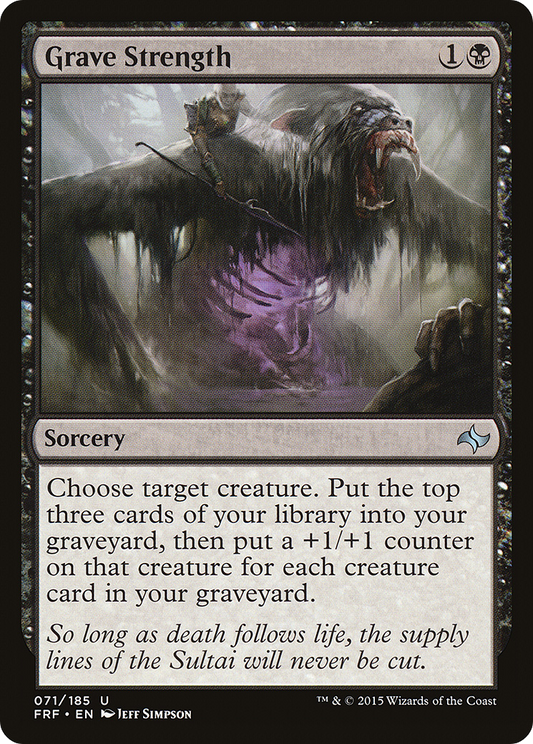 Grave Strength [Fate Reforged] Foil