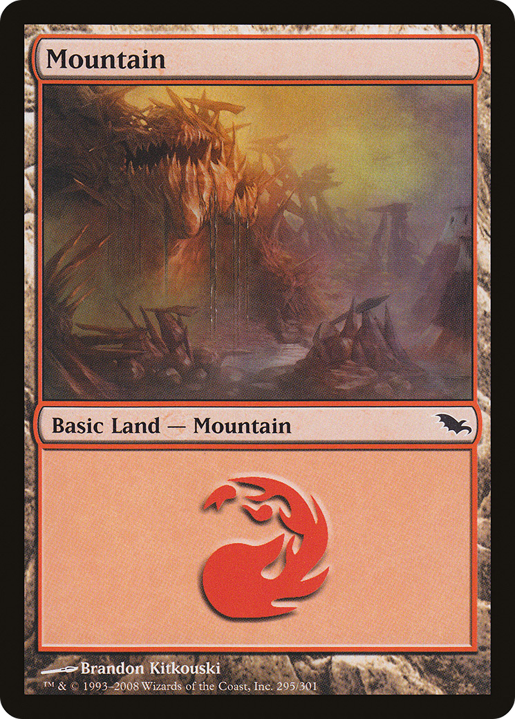 Mountain (295) [Shadowmoor] | Silver Goblin