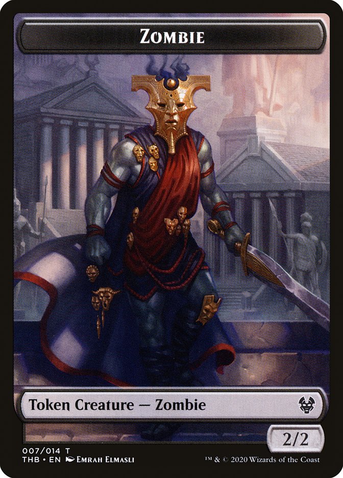 Human Soldier // Zombie Double-Sided Token [Theros Beyond Death Tokens] | Silver Goblin