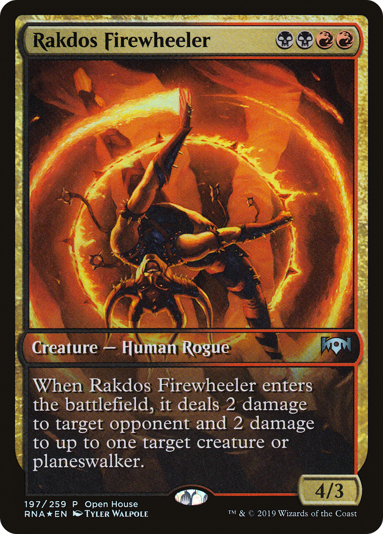 Rakdos Firewheeler (Open House) (Extended Art) [Ravnica Allegiance Promos] | Silver Goblin