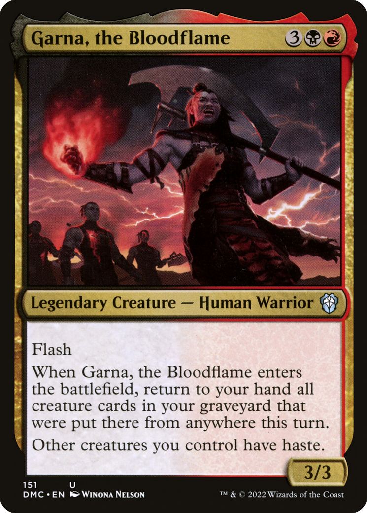 Garna, the Bloodflame [Dominaria United Commander] | Silver Goblin