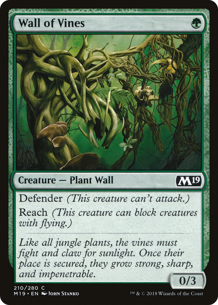 Wall of Vines [Core Set 2019] | Silver Goblin