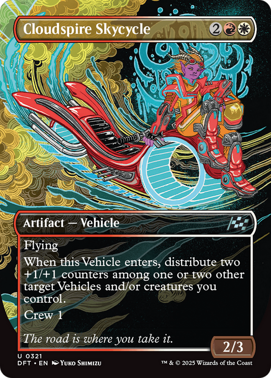 Cloudspire Skycycle (Borderless) Foil (321) - Aetherdrift
