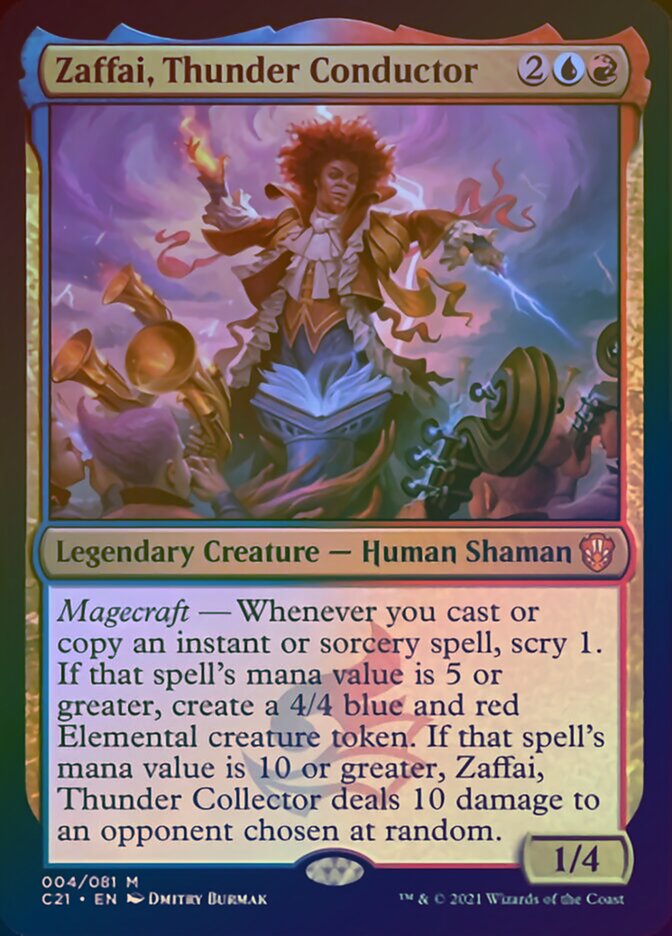 Zaffai, Thunder Conductor (Display Commander) [Commander 2021] | Silver Goblin