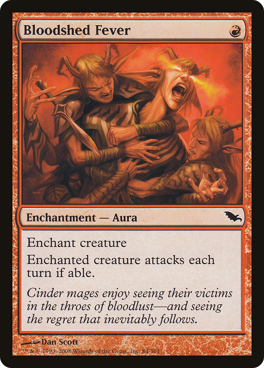 Bloodshed Fever [Shadowmoor] Foil