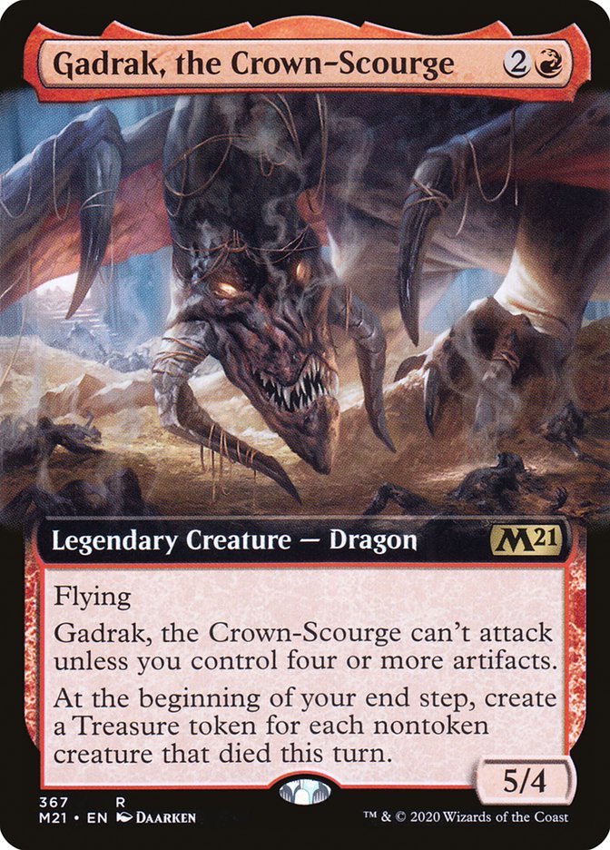 Gadrak, the Crown-Scourge (Extended Art) [Core Set 2021] | Silver Goblin