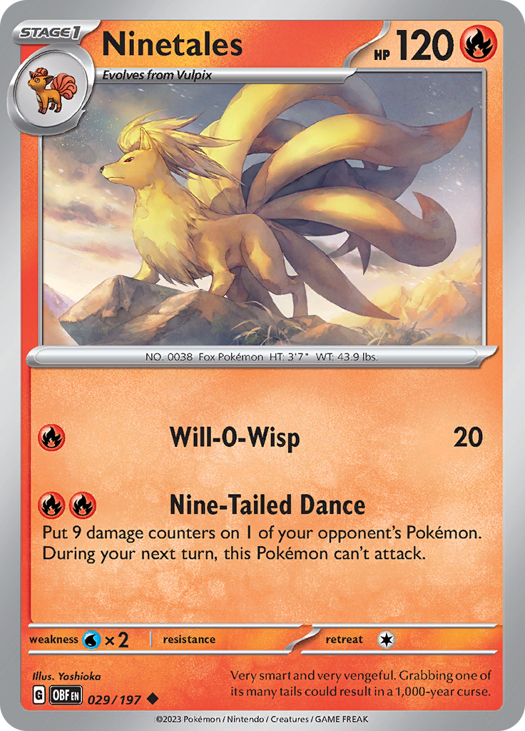 Ninetales (029/197) [Scarlet & Violet: Obsidian Flames] | Silver Goblin