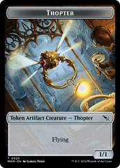 Thopter (0020) // Plant Double-Sided Token [Murders at Karlov Manor Tokens] | Silver Goblin