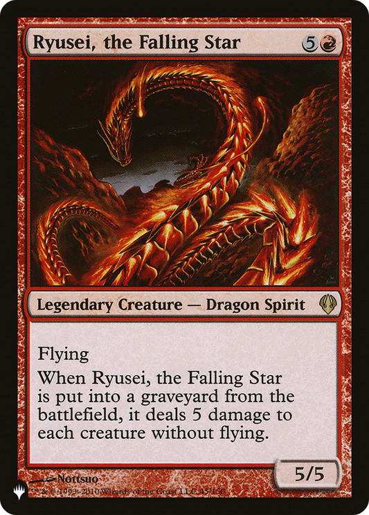 Ryusei, the Falling Star [The List]