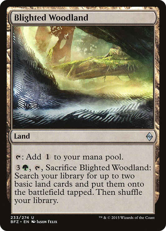 Blighted Woodland [Battle for Zendikar]