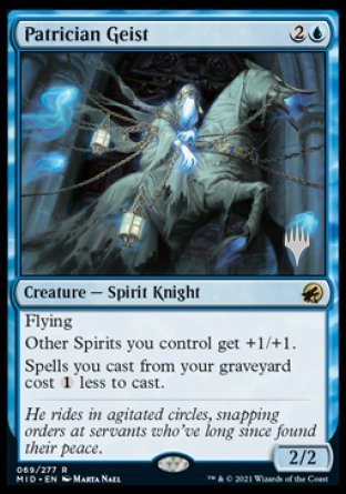 Patrician Geist (Promo Pack) [Innistrad: Midnight Hunt Promos] | Silver Goblin