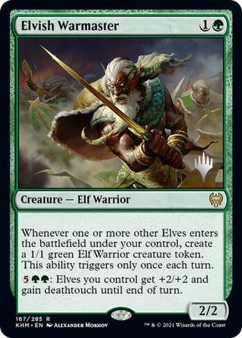 Elvish Warmaster (Promo Pack) [Kaldheim Promos] | Silver Goblin