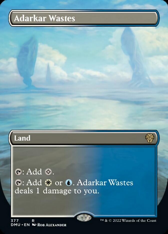 Adarkar Wastes (Borderless Alternate Art) [Dominaria United] | Silver Goblin