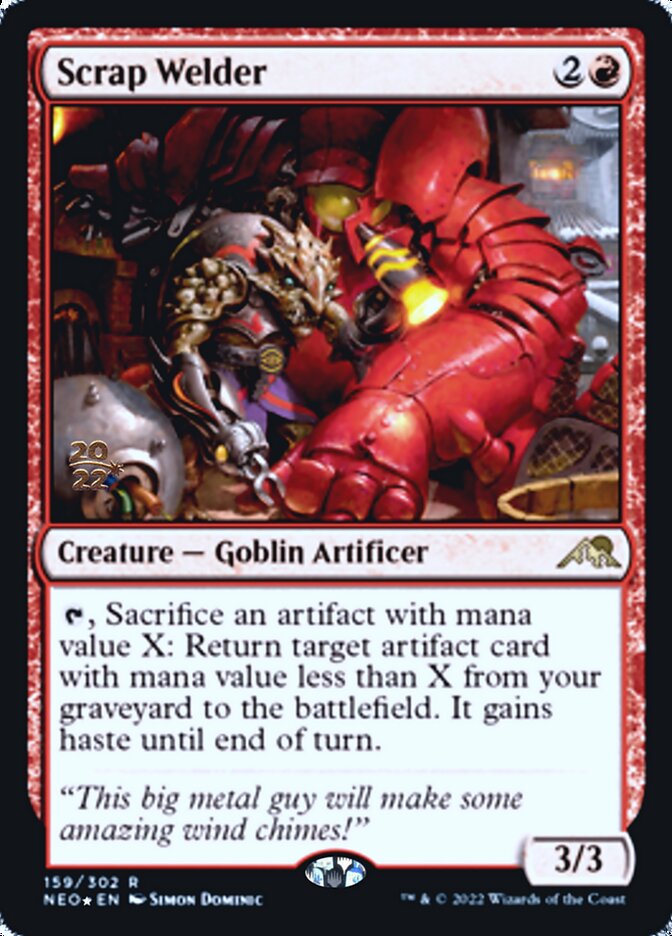 Scrap Welder [Kamigawa: Neon Dynasty Prerelease Promos] | Silver Goblin