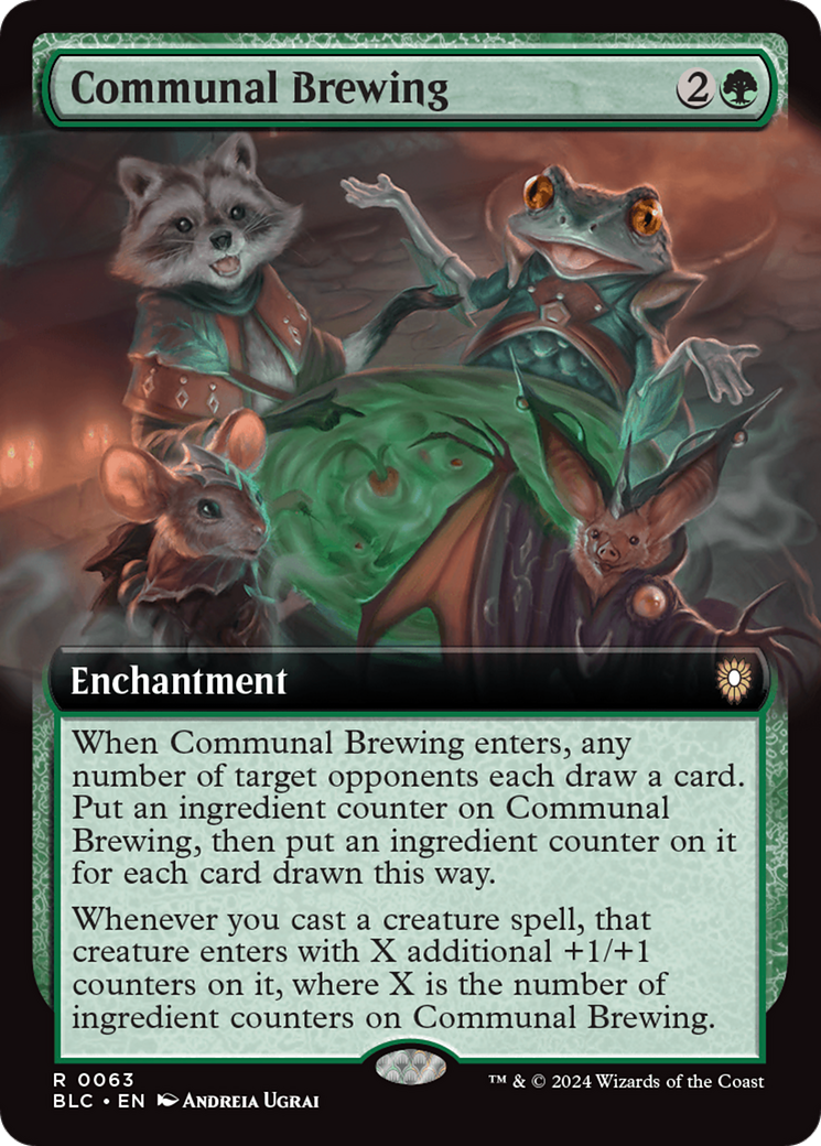 Communal Brewing (Extended Art) [Bloomburrow Commander] | Silver Goblin