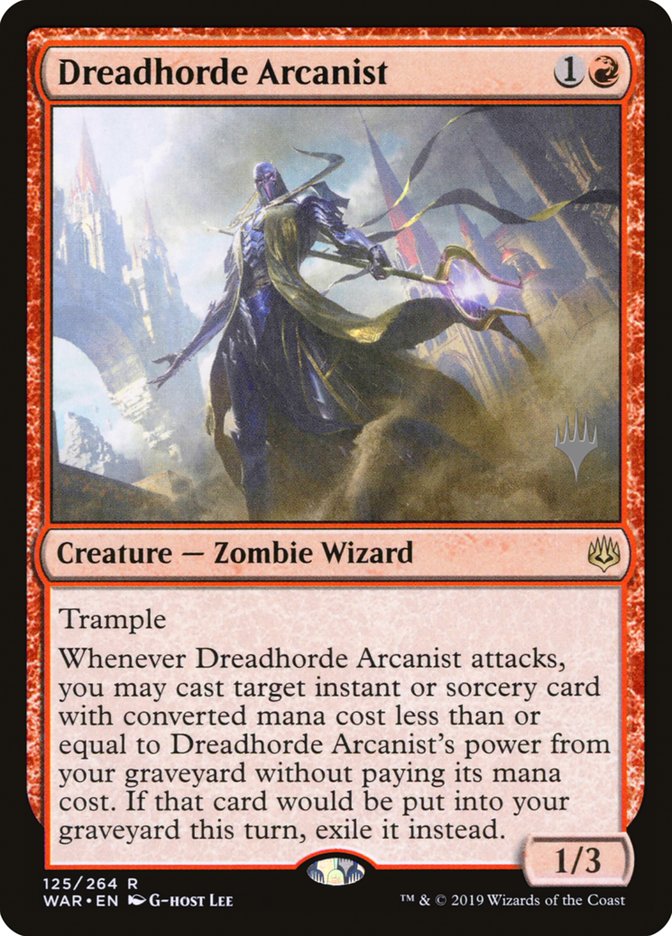 Dreadhorde Arcanist (Promo Pack) [War of the Spark Promos] | Silver Goblin