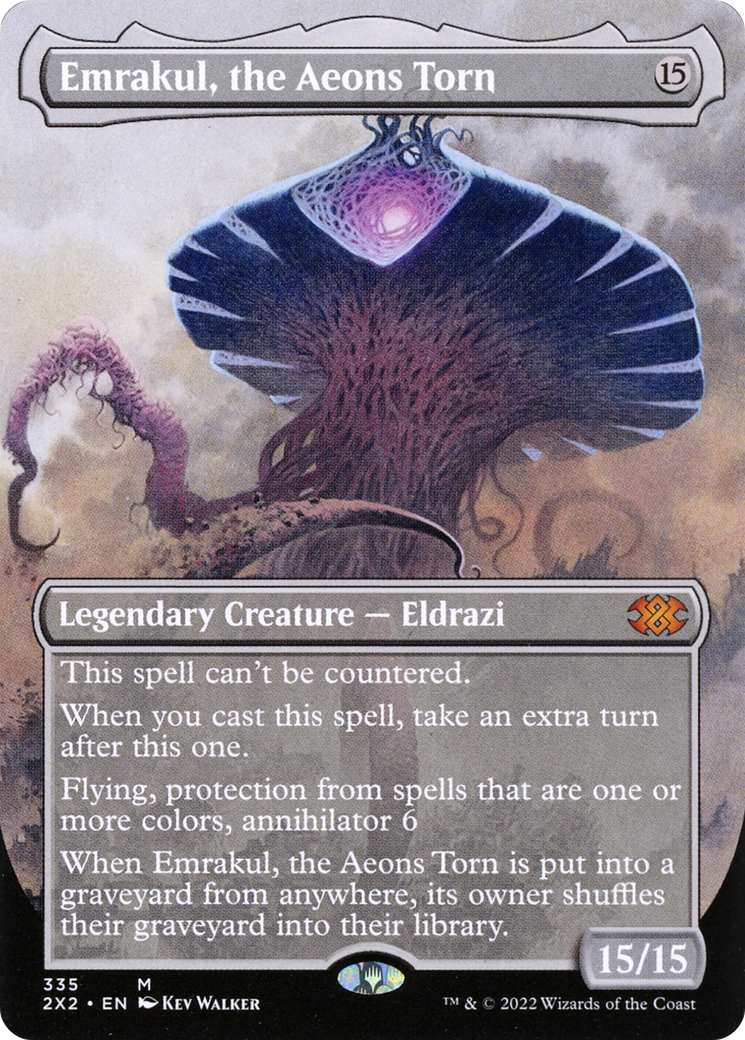 Emrakul, the Aeons Torn (Borderless Alternate Art) [Double Masters 2022] | Silver Goblin