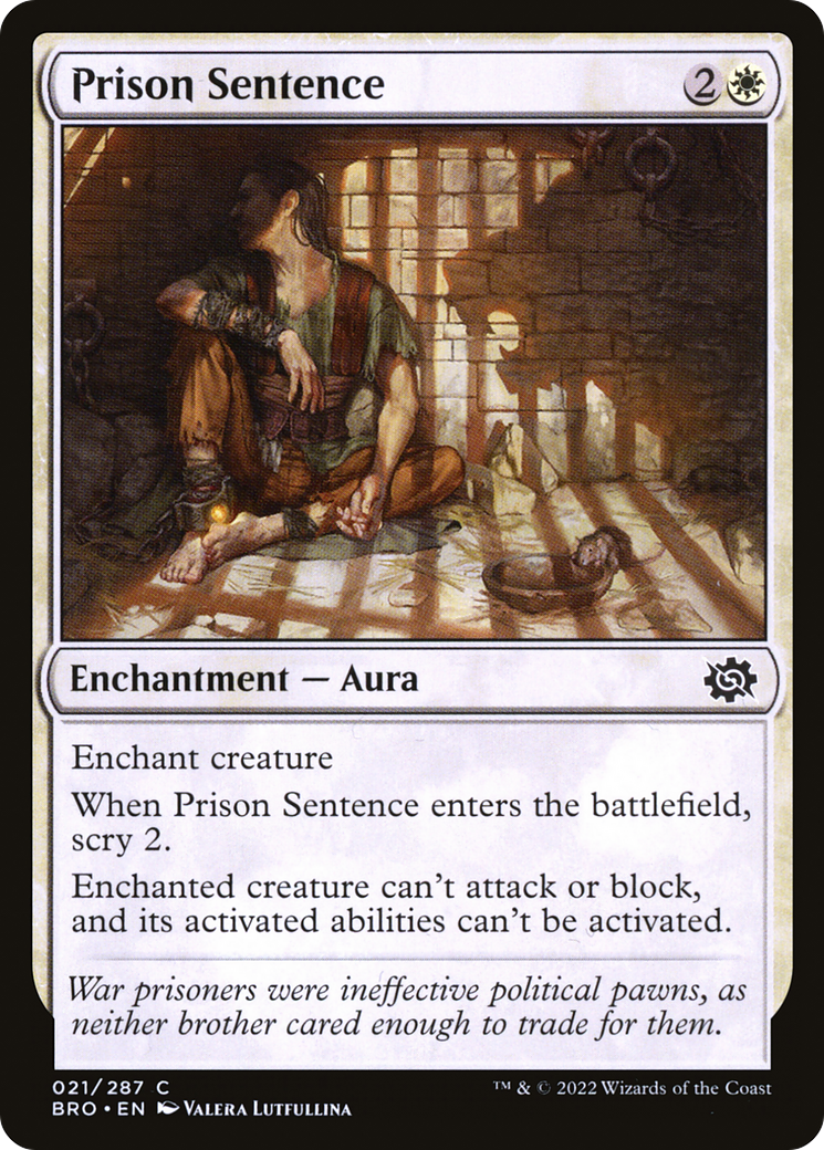 Prison Sentence [The Brothers' War]