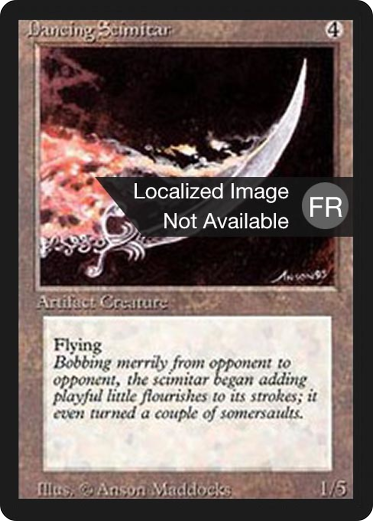 Dancing Scimitar [Foreign Black Border] | Silver Goblin