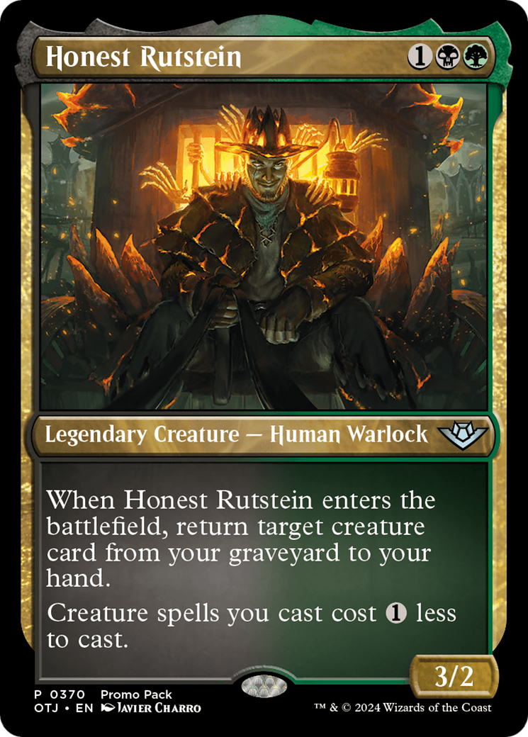 Honest Rutstein (Promo Pack) [Outlaws of Thunder Junction Promos] | Silver Goblin