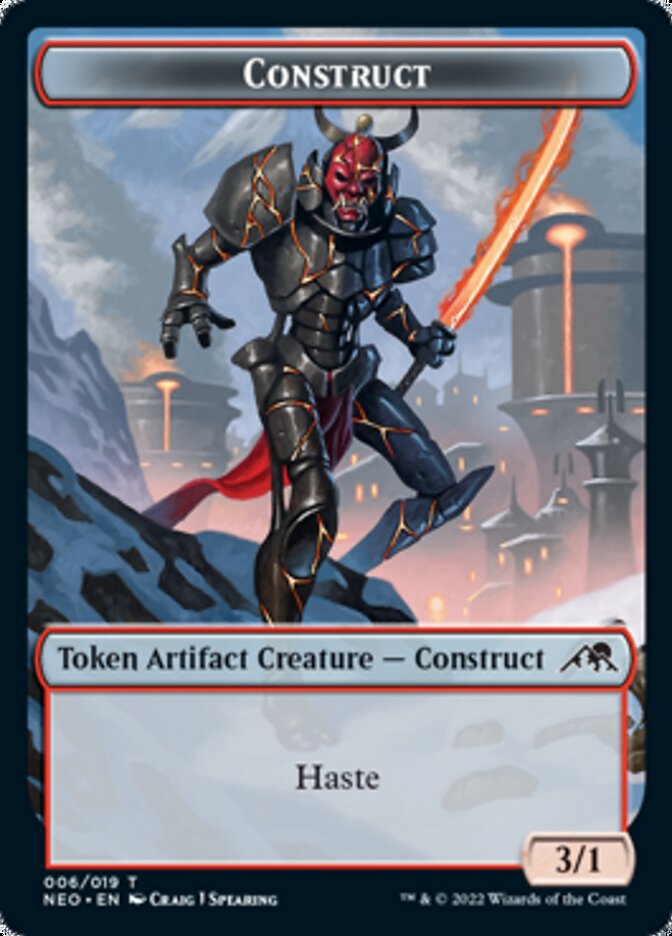 Construct (006) // Blood (017) Double-Sided Token [Challenger Decks 2022 Tokens] | Silver Goblin