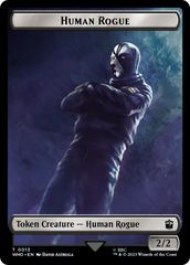 Human Rogue // Clue (0021) Double-Sided Token [Doctor Who Tokens] | Silver Goblin