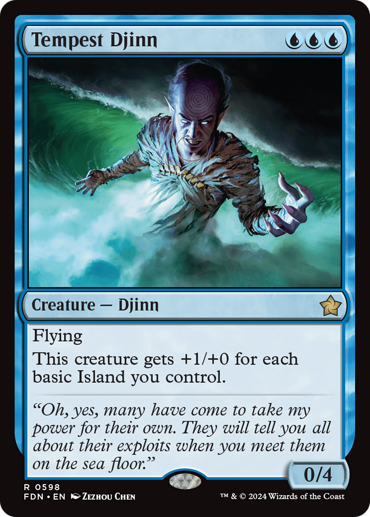 Tempest Djinn [Foundations] | Silver Goblin