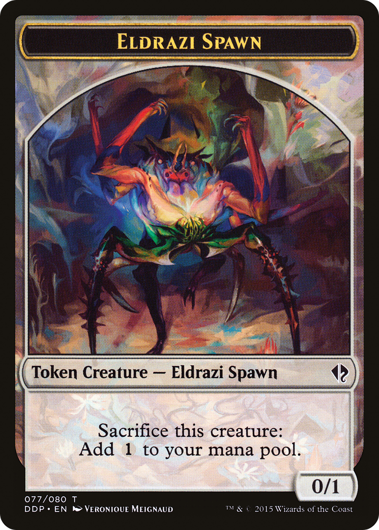 Eldrazi Spawn Token (077/080) [Duel Decks: Zendikar vs. Eldrazi] | Silver Goblin