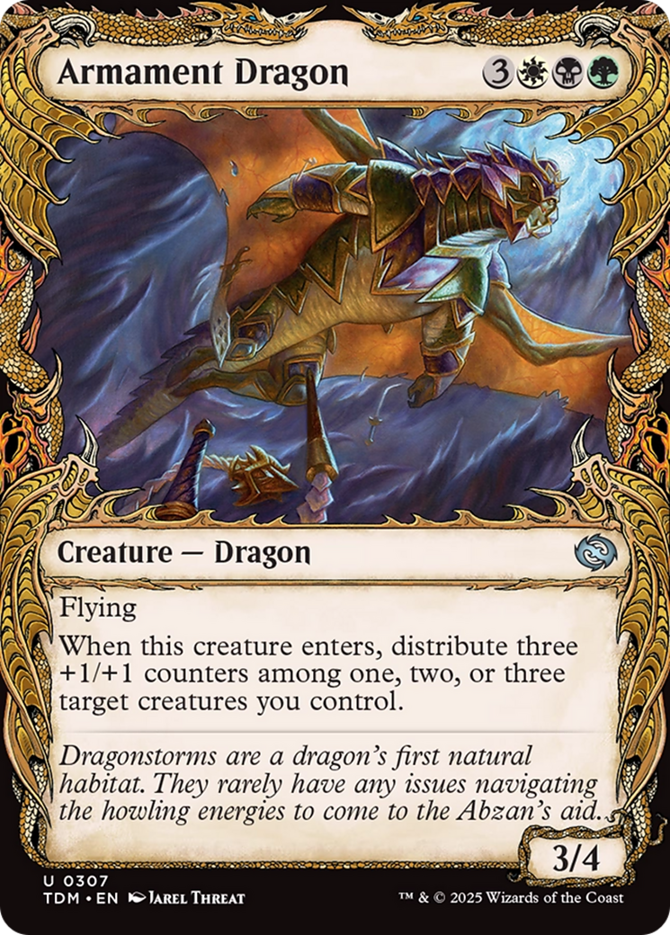 Armament Dragon (Showcase) (307) Foil - Tarkir: Dragonstorm