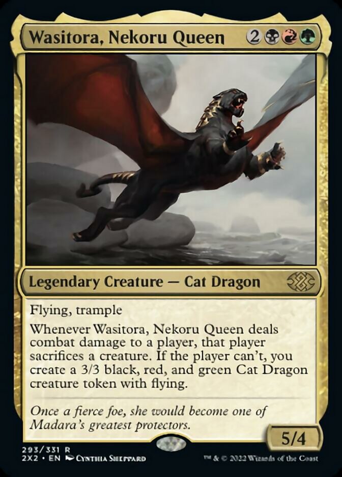 Wasitora, Nekoru Queen [Double Masters 2022] | Silver Goblin