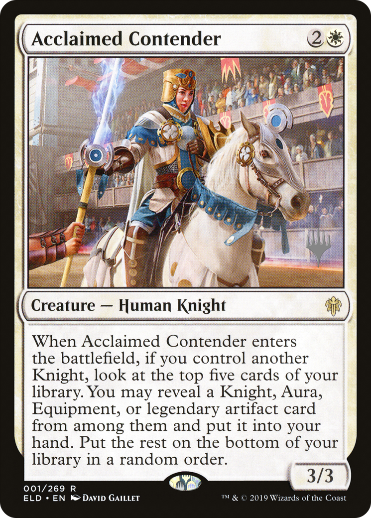 Acclaimed Contender (Promo Pack) [Throne of Eldraine Promos] Foil