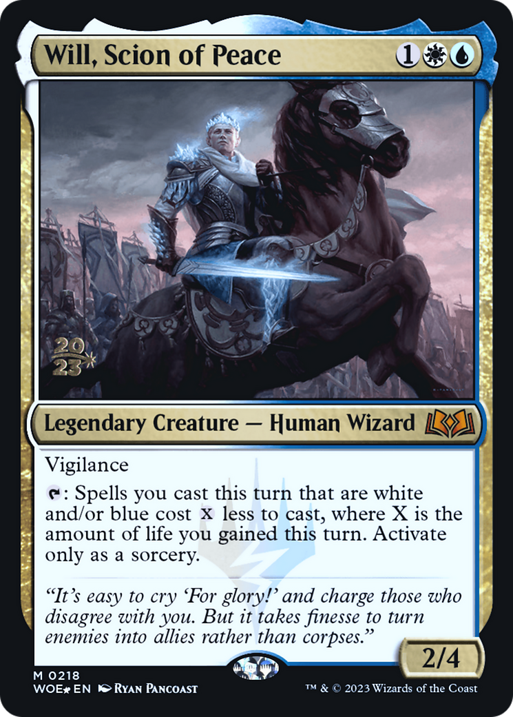 Will, Scion of Peace [Wilds of Eldraine Prerelease Promos] | Silver Goblin