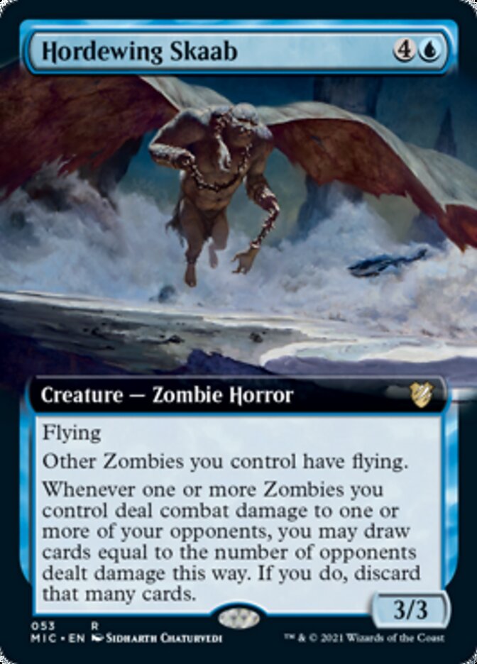 Hordewing Skaab (Extended Art) [Innistrad: Midnight Hunt Commander] | Silver Goblin