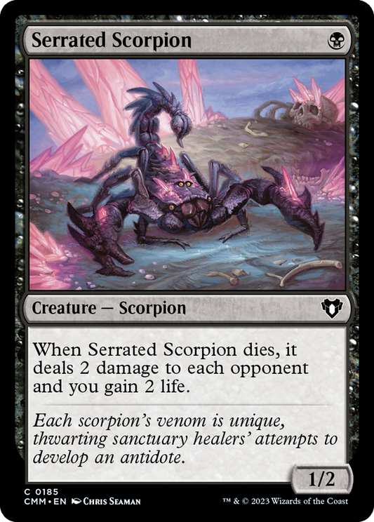 Serrated Scorpion [Commander Masters] Foil