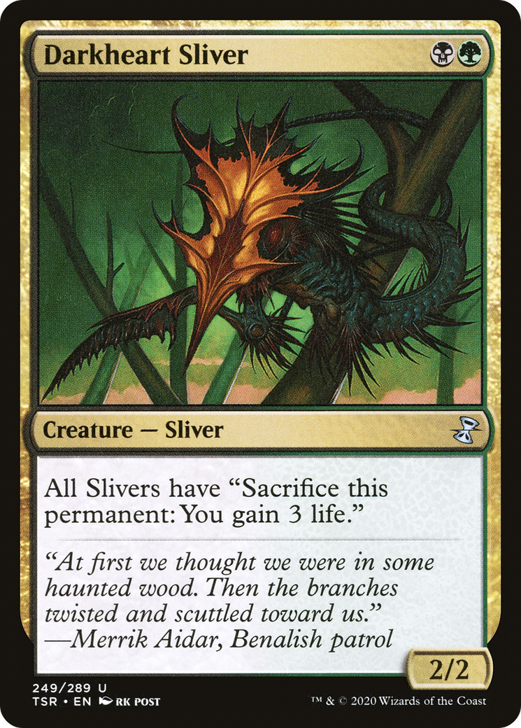 Darkheart Sliver [Time Spiral Remastered] | Silver Goblin