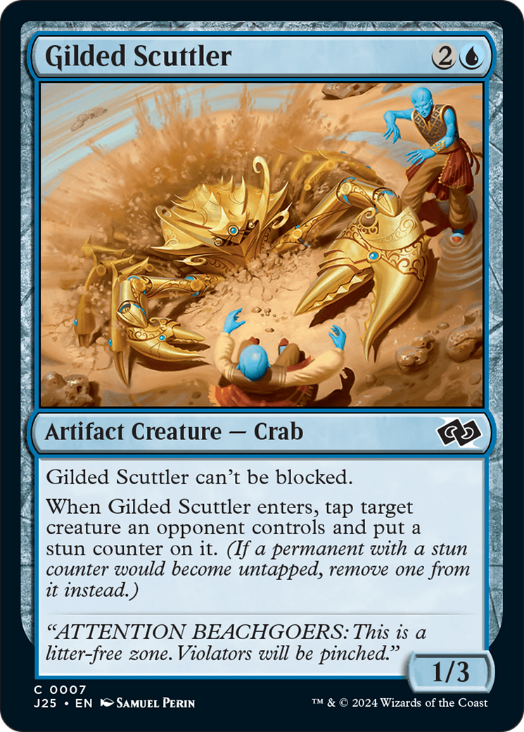 Gilded Scuttler [Foundations Jumpstart] | Silver Goblin