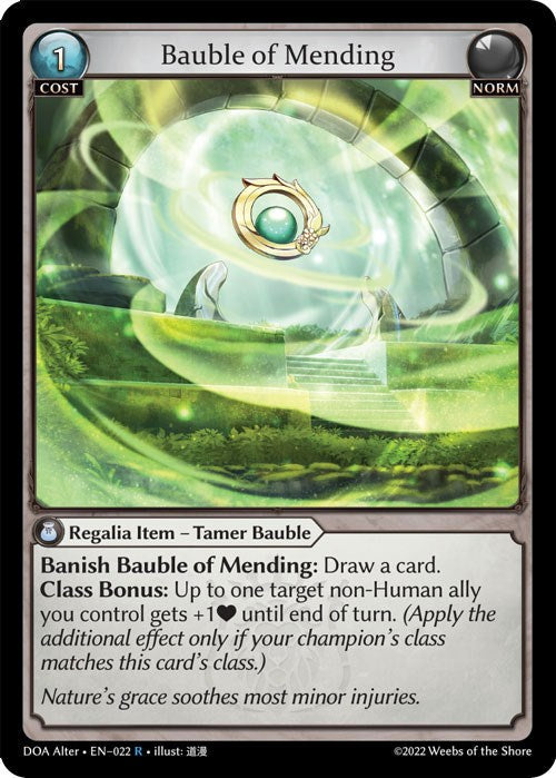 Bauble of Mending (022) [Dawn of Ashes: Alter Edition] Foil