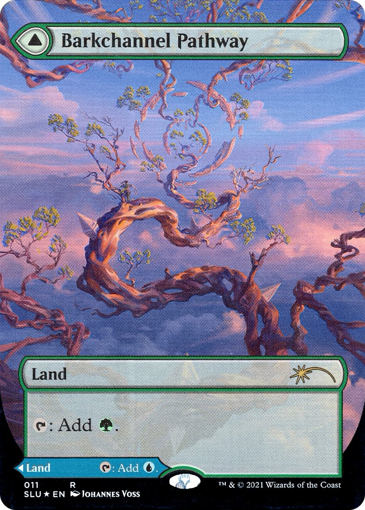 Barkchannel Pathway // Tidechannel Pathway (Borderless) [Secret Lair: Ultimate Edition 2]