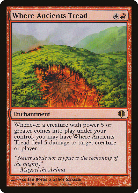 Where Ancients Tread [Shards of Alara] Foil