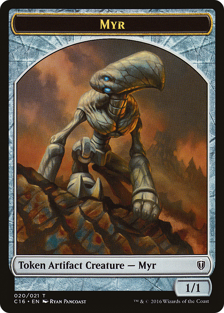 Myr // Bird (002) Double-Sided Token [Commander 2016 Tokens] | Silver Goblin